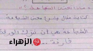 “جابت الجرأة دي منين”… اجابه جريئه من طالبه تصدم المصحح وتسبب ضجه في وزارة التربيه والتعليم… شوف الي حصل!!