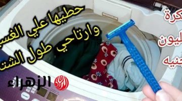 “فكرة بمليون جنيه” .. حطي ماكينة الحلاقة على الغسيل وارتاحي طول حياتك .. يارتني جربتها من زمان