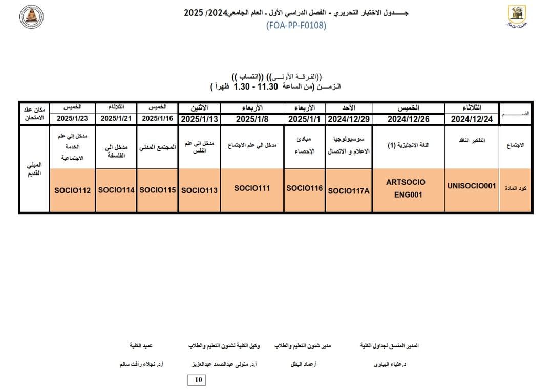 كلية الاداب