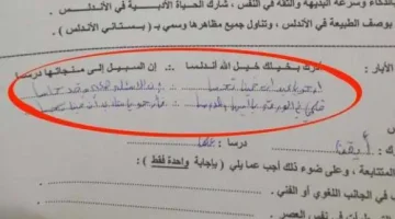 “الدنيا كلها مقلوبة عليه”…إجابة طالب في الأمتحان جعلت العالم العربي يتحدث عنه | عقلك مش هيستوعب اللى كتبه؟