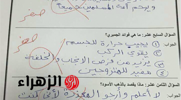 “ضيع مستقبله بنفسه”… ورقة إجابة طالب تجبر المعلم على تحويله للصحة النفسية  | مش معقول يكتب كدة ؟