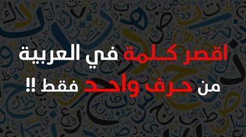 ” اللغز الذي حير الملايين في العالم “.. هل تعلم ما هي أقصر كلمة في اللغة العربية الفصحى؟!.. علماء خبرة سنوات لا يعلمون الاجابة!!