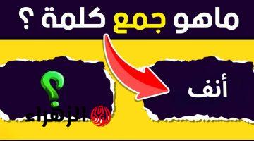 “سؤال محدش عرف يحله خالص” .. هل تعلم ماهو جمع كلمة “أنف” في معجم اللغة العربية التي سقط بسببها ملايين الطلاب .. 99% من طلاب الثانوية العامة معرفوش الإجابة!!!