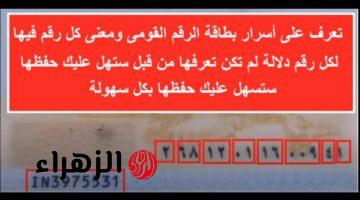 «ليست عشوائية كما يظن البعض!؟»…. ما هو مدلول ال 14 رقم في بطاقة الرقم القومي.. أسرار غير متوقعة تكشف عنها الحكومة