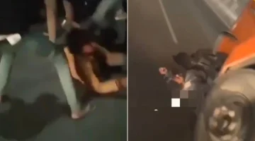 أغرب حادثة دهس في الهند.. شاهد: سائق شاحنة صدم راكبي دراجة نارية وهرب وفجأة حدث ما لم يتوقعه