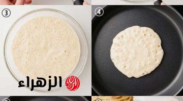 اعملي البان كيك pancakes الهش واللذيذ في دقايق بمكونات بسيطة