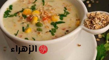 طريقة عمل شوربة الشوفان في ثواني