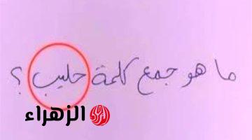 السؤال الذي حير العقول !!!.. طلاب كثيرون يبحثون عن جمع كلمة ” حليب ” في قاموس اللغة العربية دون جدوى !!.. محدش عارف الصح فين !!