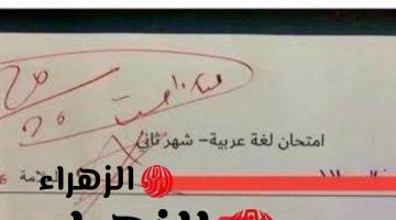 “العالم كله مصدوم من اللي كتبه”.. شاهد إجابة طالب علي سؤال فى امتحان اللغه العربيه أدهشت الملايين