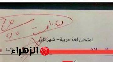 “العالم كله كان مستعجبله”.. شاهد إجابة طالب علي سؤال فى امتحان اللغه العربيه أدهشت الملايين حول العالم