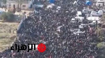 آلاف النازحين الفلسطينيين فى غزة يستعدون للعودة إلى شمال القطاع