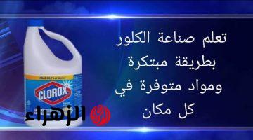 طريقة عمل الكلور في البيت بأعلى جودة وتكاليف أقل هتعملي 15 كيلو في وقت قصير 