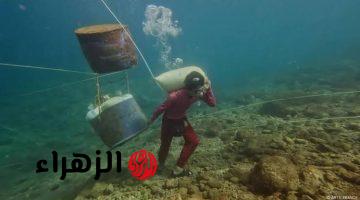 “فلوس ببلاش وتحت رجلينا! شاب عربي يخترع وسيلة جديدة لاستخراج الدهب من البحر.. والناس مش مصدقة اللي بيحصل!”