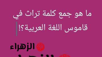 تحدي مثير محدش عرف يحله .. هل تعلم ما هو جمع كلمة “تراث” في قاموس اللغة العربية التي سقطت آلاف الطلاب؟! .. الإجابة غير متوقعة وصادمة