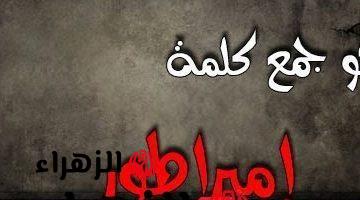 “سؤال حير جميع العباقرة” .. هل تعرف ماهو جمع كلمة “إمبراطور” في اللغة العربية التي عجز عن حلها ملايين الطلاب .. إجابة عمرها ماخطرت على بالك !!!