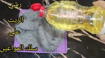 كنز لا يقدر بثمن..ارمى سلك المواعين في الزيت وشوفى المفاجاة المذهلة الى هتحصل مش هتصدقى عنيكى.. ابهريهم بشطارتك