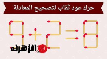 “لغز محير أذهل العلماء وأربك الملايين!!”.. عود ثقاب واحد فقط يفصلك عن الحل الصحيح فأجب بسرعه!!.. اختبر ذكاءك الآن في 10 ثوانٍ!!