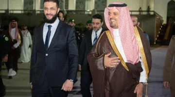 بالصور : الرئيس السوري ‎أحمد الشرع يغادر جدة والوفد المرافق له بعد أداء مناسك العمرة