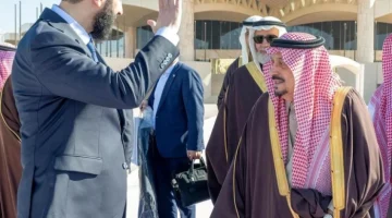 شاهد.. الرئيس السوري “أحمد الشرع ” يغادر الرياض وفي مقدمة مودعيه أمير المنطقة