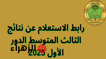 “بالرقم الامتحاني”.. نتائج الصف الثالث المتوسط 2025 دور اول بالعراق 2025 عبر موقع وزارة التربية العراقية ونتائجنا