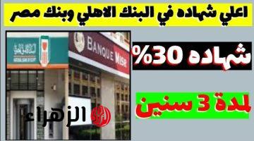 الفلوس هتبقا زي الرز معاكم.. عاجل اقوه شهادة ادخار من البنك الأهلي وبنك مصر بعائد متناقص لمدة 3 سنوات | اخبار البنوك