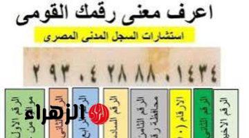 «ازاي عايشين ومنعرفش».. سبب اختيار الرقم القومي و ماذا يدل ارقامه المكونة من 14 رقم بالتفصيل وتختلف جميع الأرقام من شخص لآخر!!