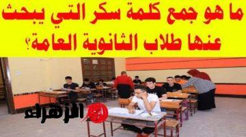 “فاكر نفسك عبقري في اللغة جرب تحل ده!”.. سؤال صعب عن جمع كلمة “سكر” يحير الأذكياء ويثير جدلًا واسعًا – “الإجابة مش بس غريبة، دي هتغير فكرتك تمامًا”!!