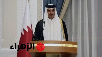 أمير قطر يغادر الدوحة فى طريقه للقاهرة للمشاركة بالقمة العربية الطارئة