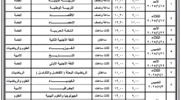 التعليم تعلُن موعد امتحانات الترم الثاني 2026 لطلاب جميع المراحل التعليمية ابتدائي واعدادي وثانوي