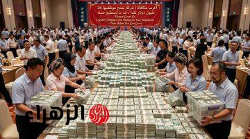 فلوس بالكوم.. شركة تمنح موظفيها مكافأة 26 مليون دولار نقدًا لهذا السبب