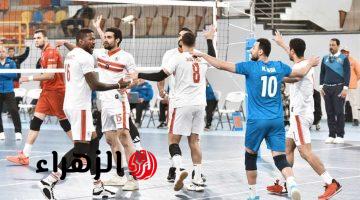 الزمالك يهزم مصر للبترول 3 2 بنصف نهائي دوري الطائرة