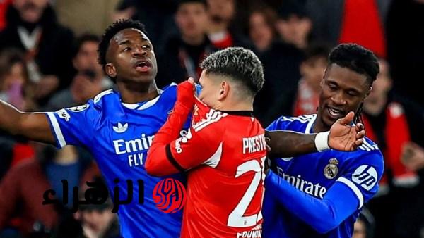 بنفيكا ينفي اعتراف بريستياني بتوجيه إهانة عنصرية ضد فينيسيوس جونيور لاعب ريال مدريد