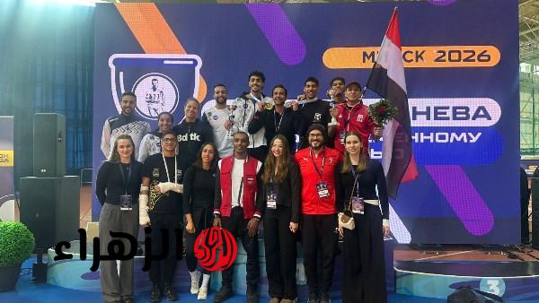 محمد الأشقر وعمر عامر يحصدان ذهبية وفضية كأس بافيل للخماسي الحديث بيلاروسيا