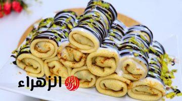 طريقة عمل كريب الخلاط الاقتصادي بدون حليب أو زبدة بمكونات في كل بيت
