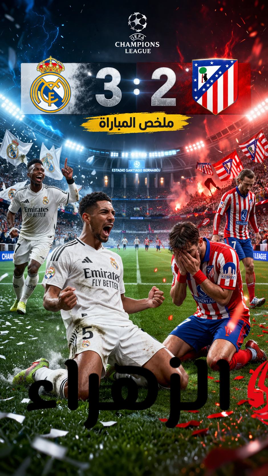 ( 3 : 2 ) Real Madrid vs Atletico Madrid  ملخص مباراة ريال مدريد وأتلتيكو مدريد اليوم في ديربي مدريد بالدوري الإسباني 2026