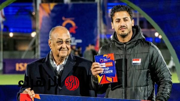 أحمد الجنايني يحصد لقب هداف تصفيات كأس العالم للهوكي بالإسماعيلية