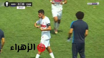 أحمد فتوح يتمضمض بالماء خلال مباراة الزمالك وأوتوهو بسبب حرارة الجو والصيام