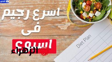 أسرع واسهل نظام دايت مضمون لتخسيس الجسم وانقاص الوزن 5 كيلو خلال شهر