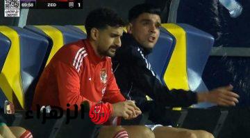 أشرف بن شرقي يغضب بعد استبداله في مباراة الأهلي وزد بالدوري المصري