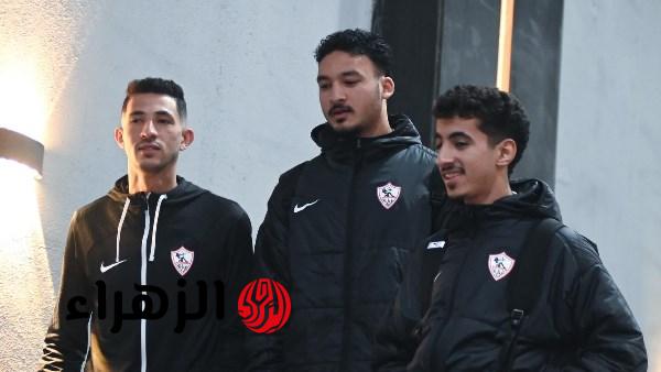 الزمالك يصل استاد القاهرة لمواجهة الاتحاد السكندري في الدوري المصري الممتاز