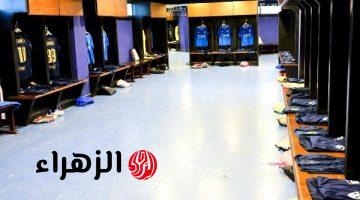 الزمالك يظهر بالزي الكحلي أمام بيراميدز وصور من غرفة الملابس بملعب الدفاع