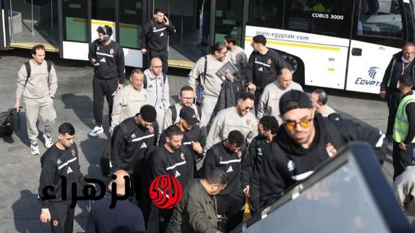 بعثة الأهلي برئاسة سيد عبد الحفيظ تتوجه لتونس لمواجهة الترجي إفريقيا
