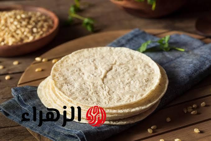 بمكونات بسيطة وغير مكلفة حضري خبر التورتيلا في المنزل والطعم حكاية