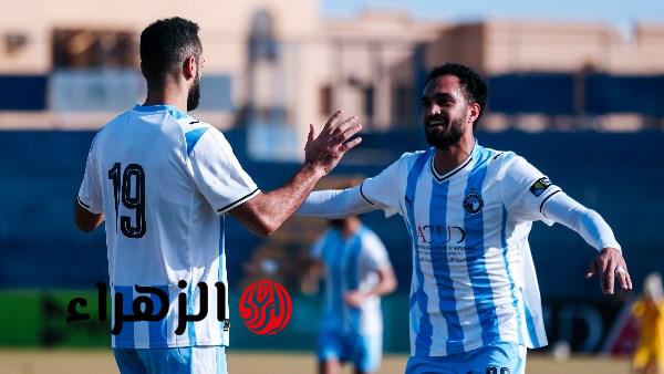 بيراميدز يتقدم على حرس الحدود بهدف مروان حمدي في الشوط الأول