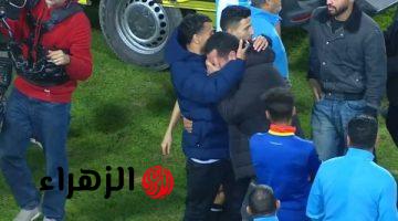 تطورات حالة محمد حمدي بعد بلع لسانه بمباراة بيراميدز وبتروجت وهاني أبوريدة يطمئن عليه