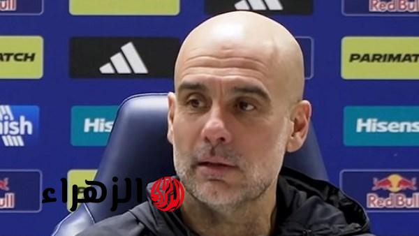 جوارديولا يرفض مناقشة هزيمة ريال مدريد ويركز على مواجهة وست هام يونايتد
