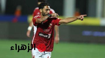 حسين الشحات يسجل هدف الأهلي الثالث في شباك المقاولون العرب بالدوري