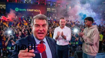 خوان لابورتا يحسم انتخابات برشلونة ويستمر رئيسا للنادي حتى عام 2031