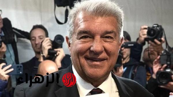خوان لابورتا يعد جماهير برشلونة بمستقبل مالي قوي وتطوير مواهب لاماسيا