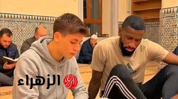روديجير وجولر يؤديان صلاة الجمعة في مساجد مدريد اليوم صور